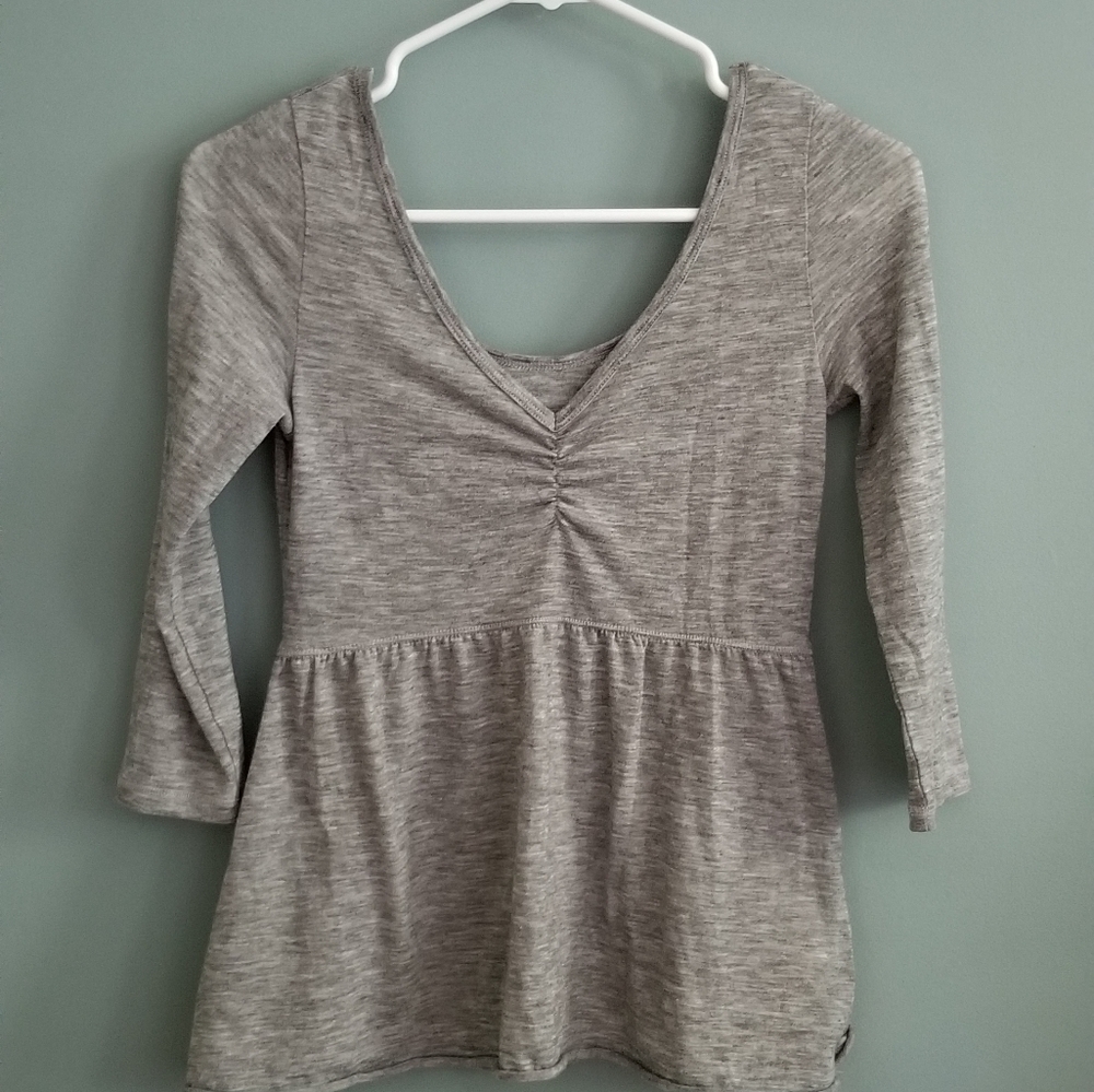 Hollister Ruched Peplum Top